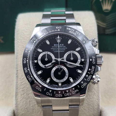 2021 PAPERS Rolex Daytona 116500LN Black Dial Ceramic 40mm Steel Watch BOX