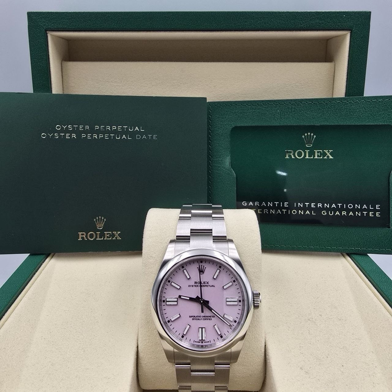 NEW 2026 Rolex Oyster Perpetual Stainless Steel 41mm Candy Pink Dial 134300