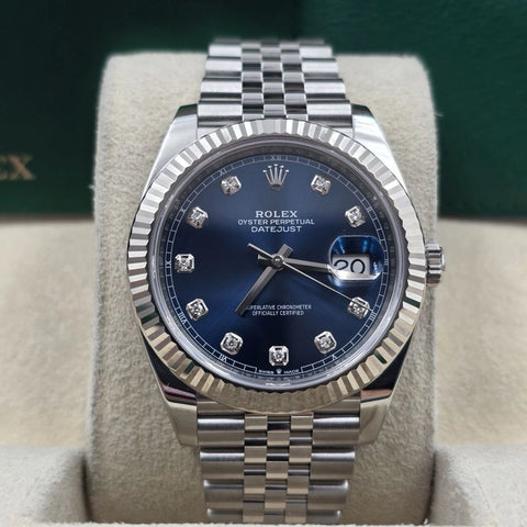 Rolex Datejust 41mm 126334 Blue Diamond Dial