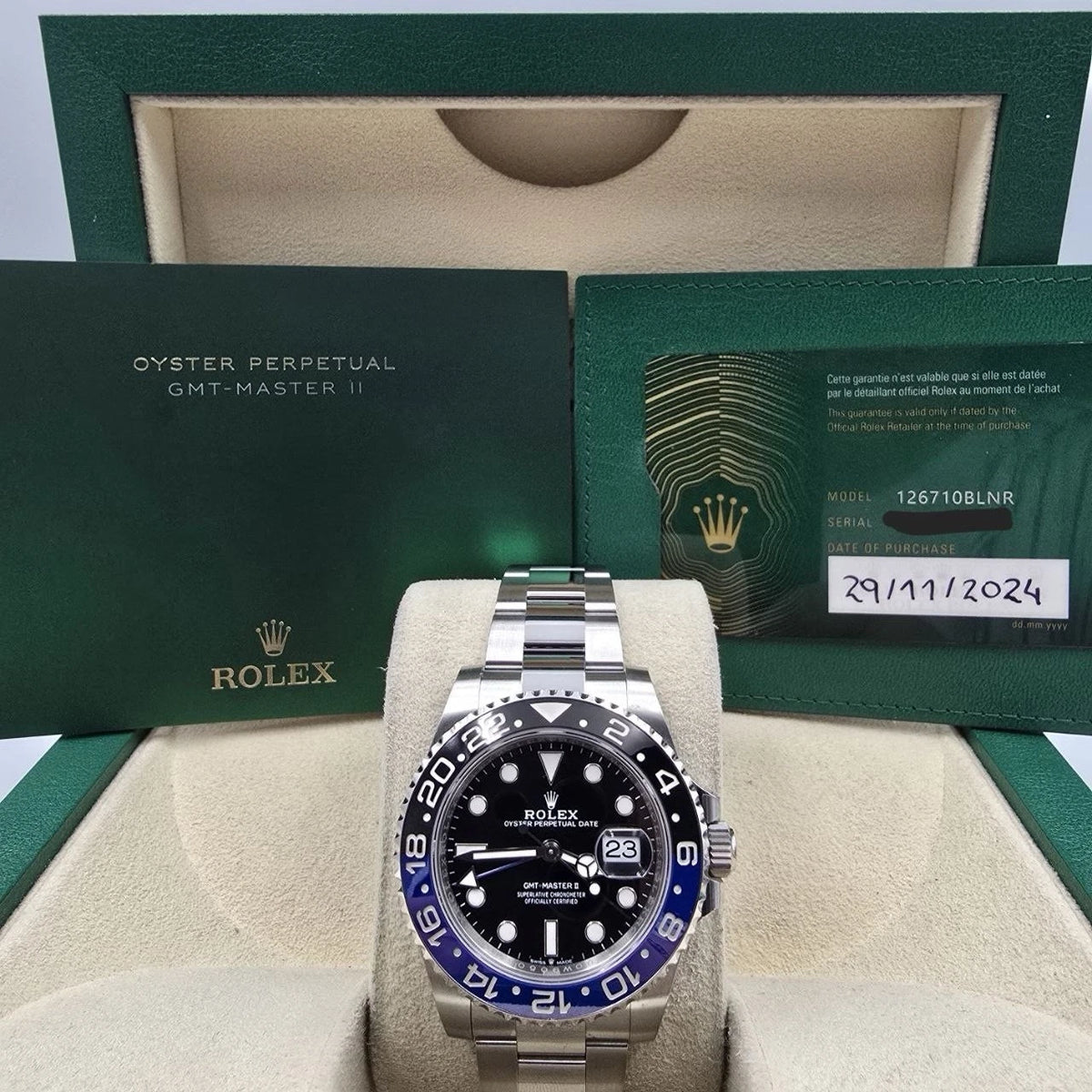 Rolex GMT-Master II 126710BLNR Batman