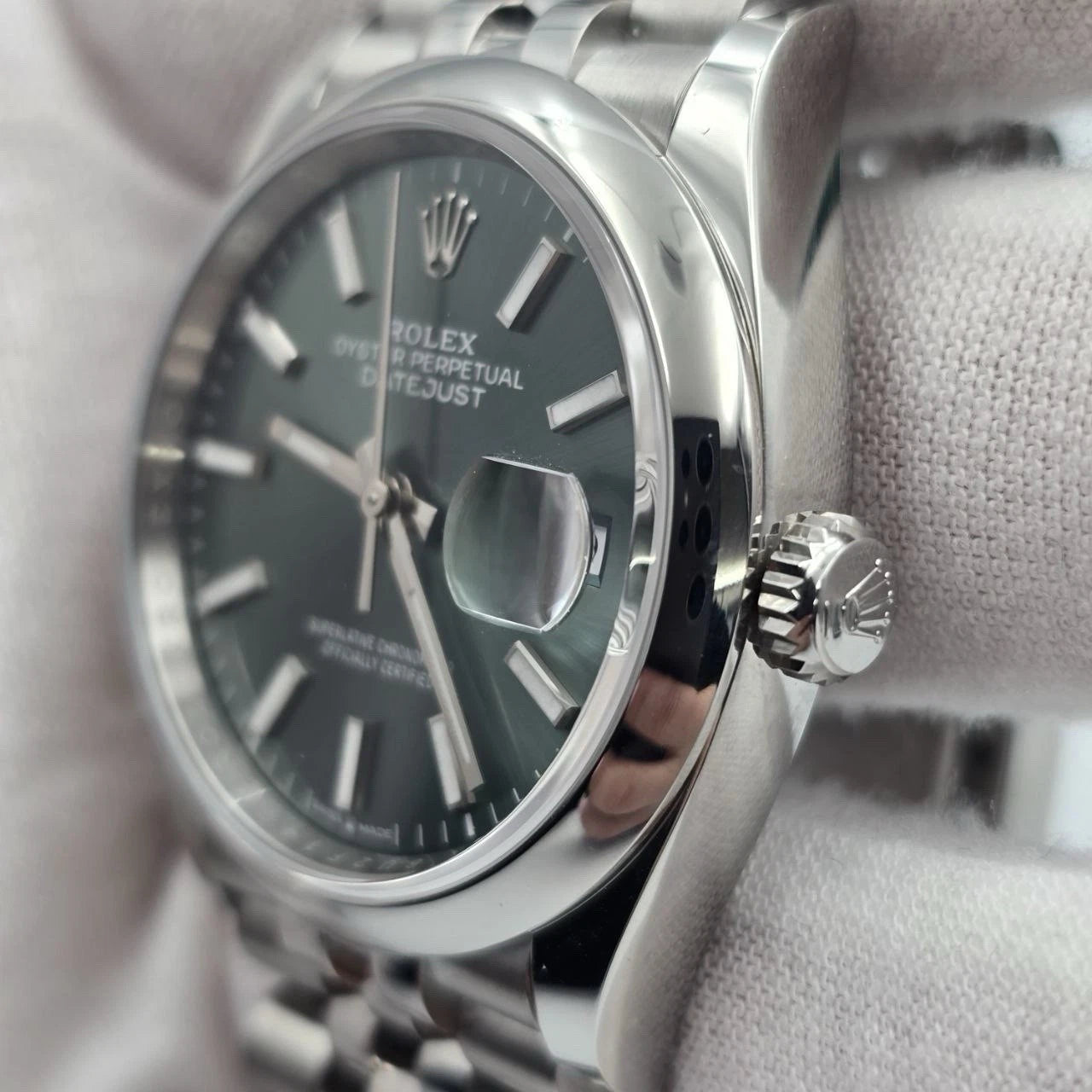 NEW 2025 Rolex Datejust Mint Green Dial Steel Jubilee 36mm 126200 UNWORN