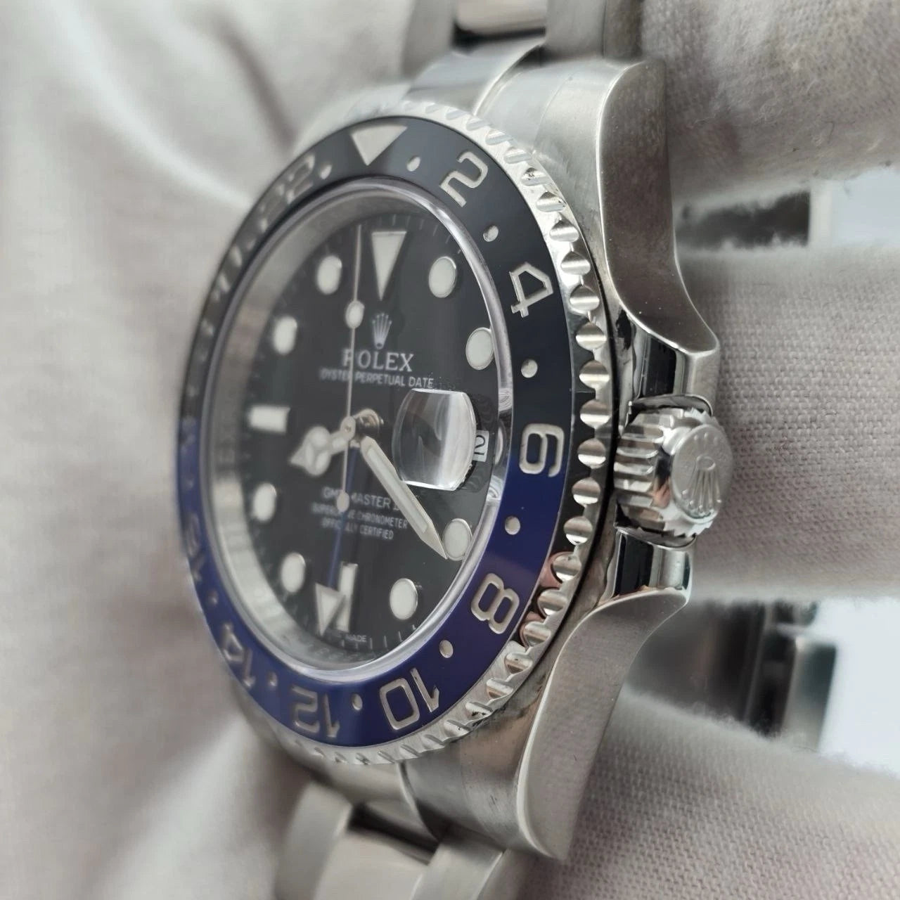 2014 PAPERS Rolex GMT Master II 116710BLNR Steel Ceramic Batman Watch BOX