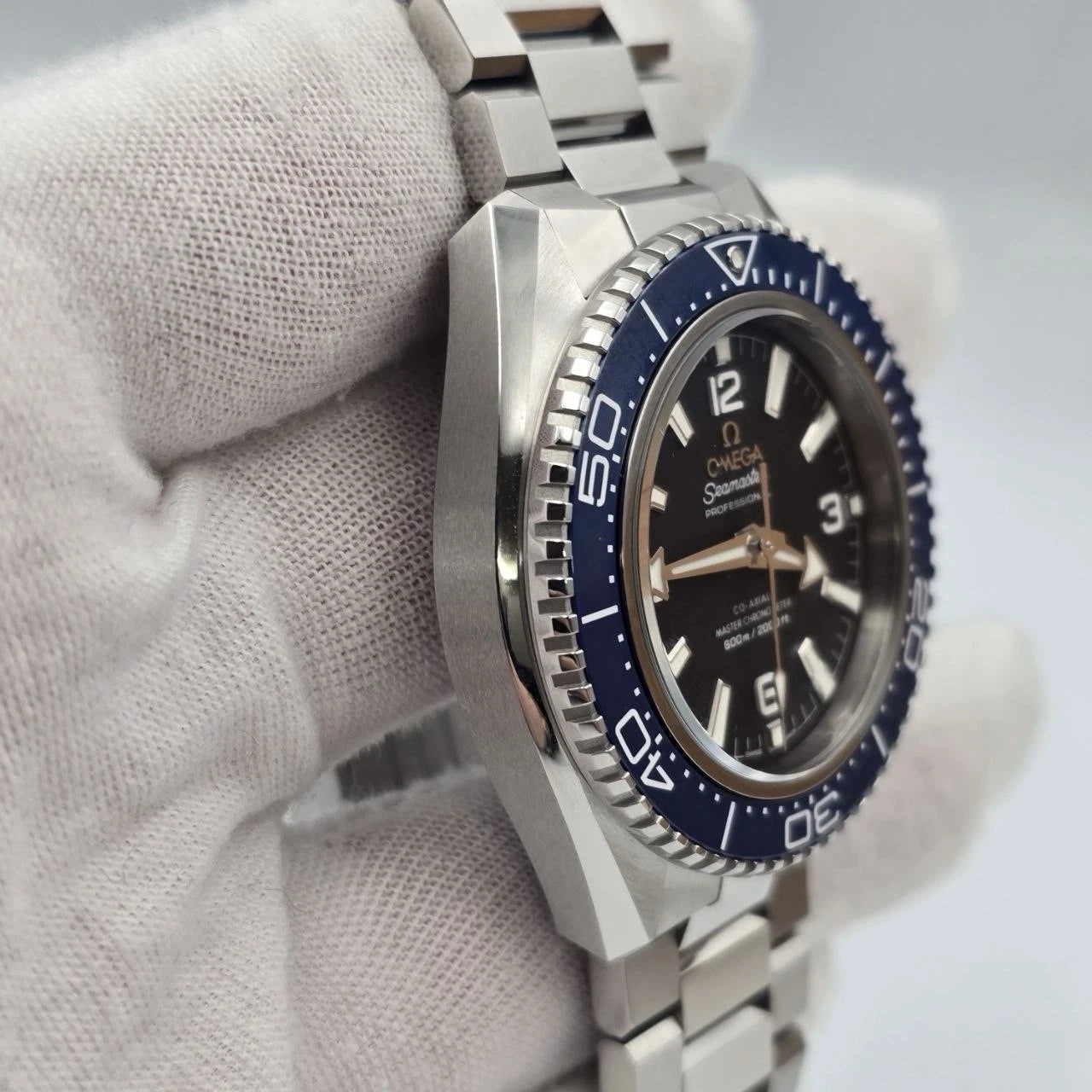 PAPERS 2025 Omega Seamaster Planet Ocean Blue Bezel 42mm 217.30.42.21.01.002 BOX