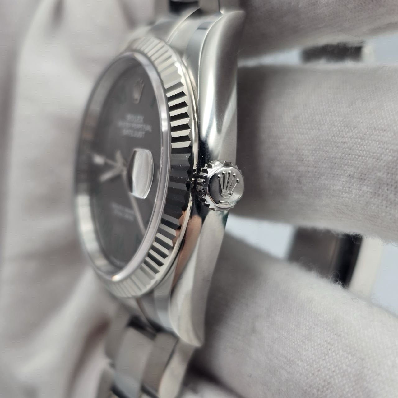 2025 PAPERS Rolex Datejust 36mm Wimbledon Dial Fluted Oyster 126234 BOX