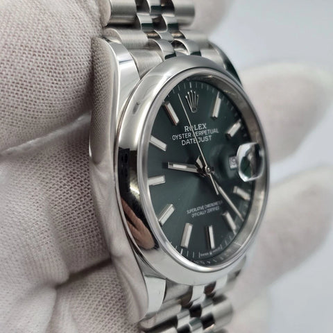 NEW 2025 Rolex Datejust Mint Green Dial Steel Jubilee 36mm 126200 UNWORN