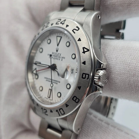 Rolex 16570 Explorer II Polar White Stainless Steel Automatic 40mm Watch