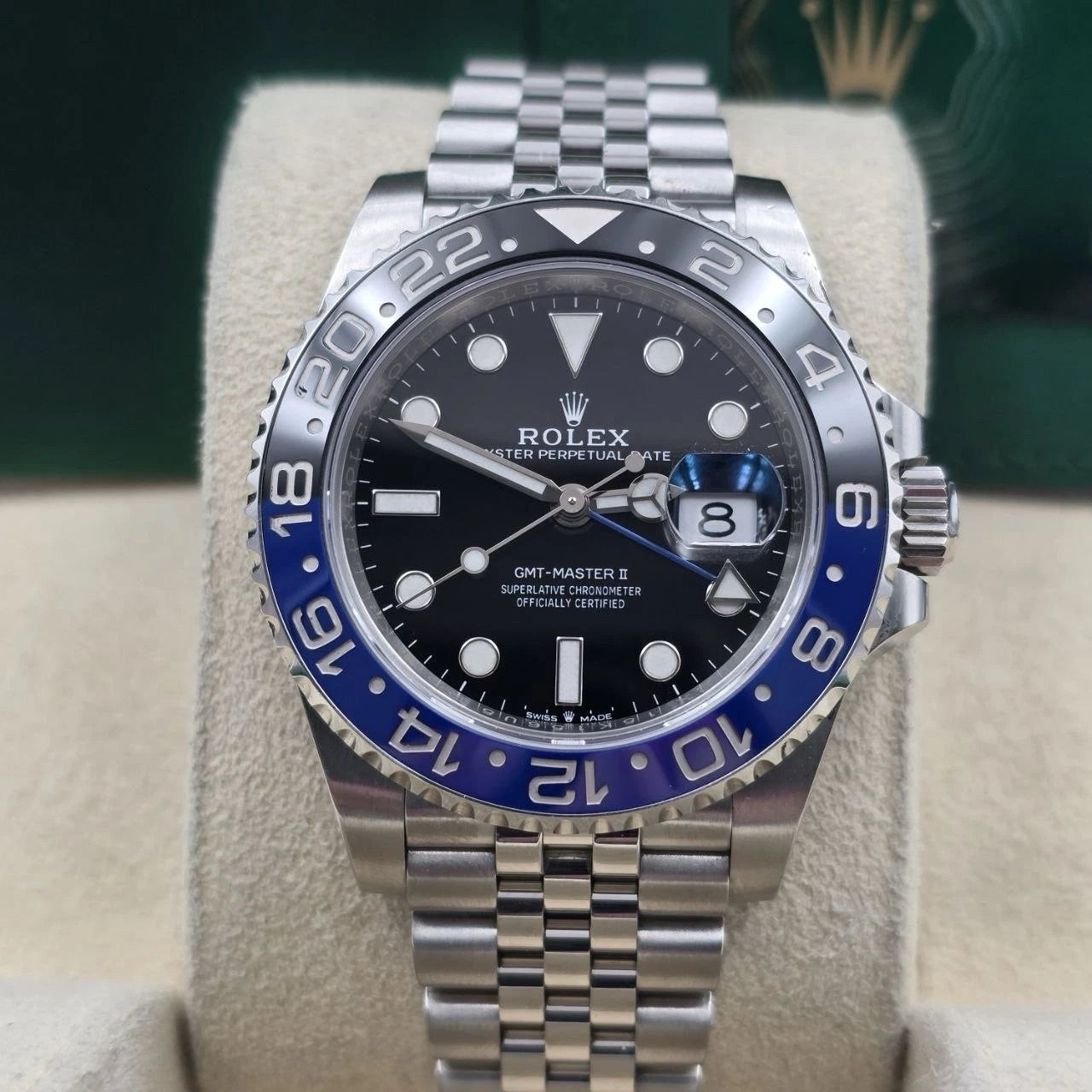 2021 PAPERS Rolex GMT-Master II 126710BLNR Batgirl Jubilee 40mm Watch BOX