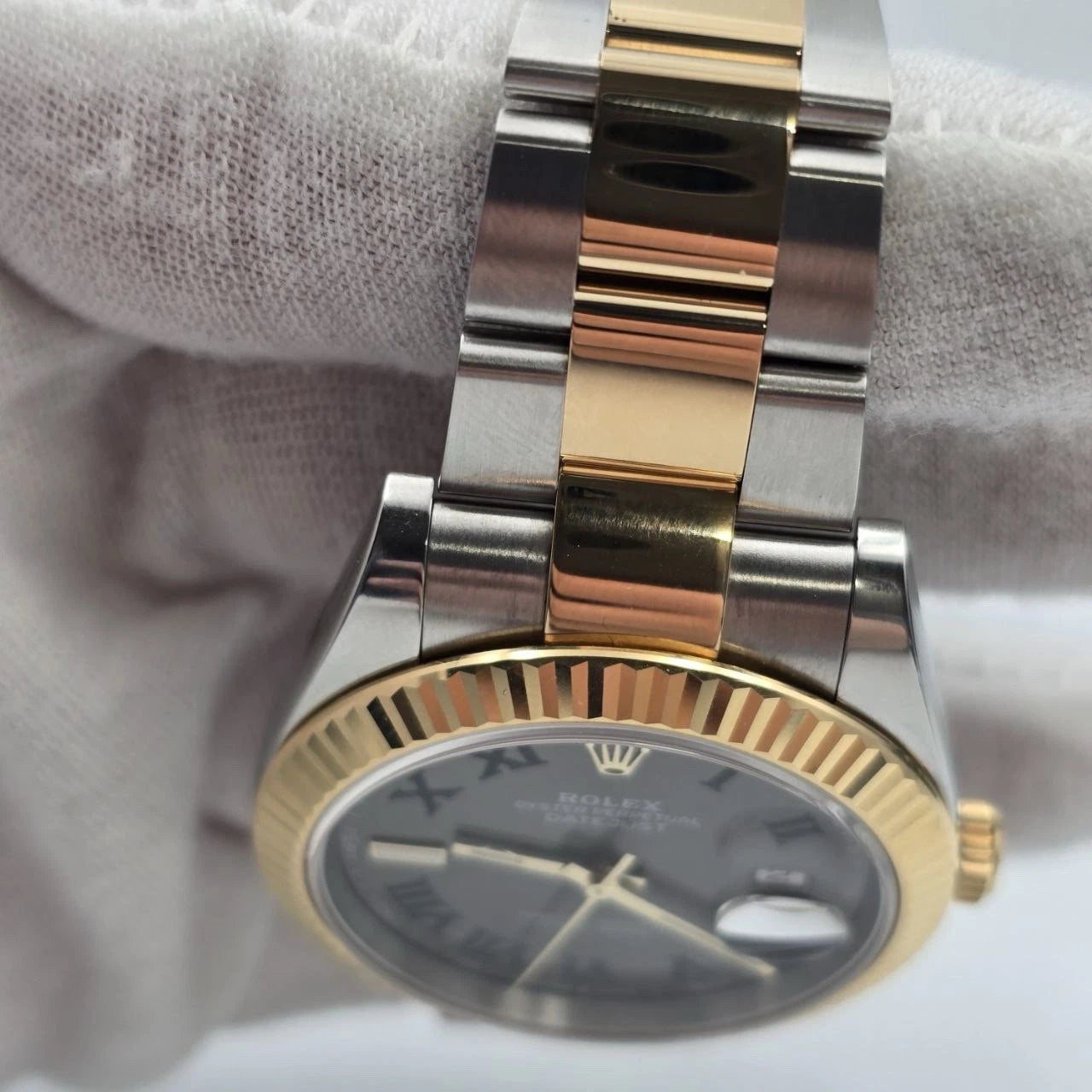 PAPERS 2024 Rolex Datejust 41mm Two Tone Wimbledon Dial Oyster 126333 BOX