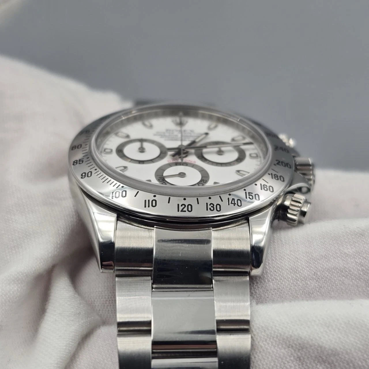 2011 PAPERS Rolex Cosmograph Daytona 116520 White APH Fat Buckle Steel 40mm BOX