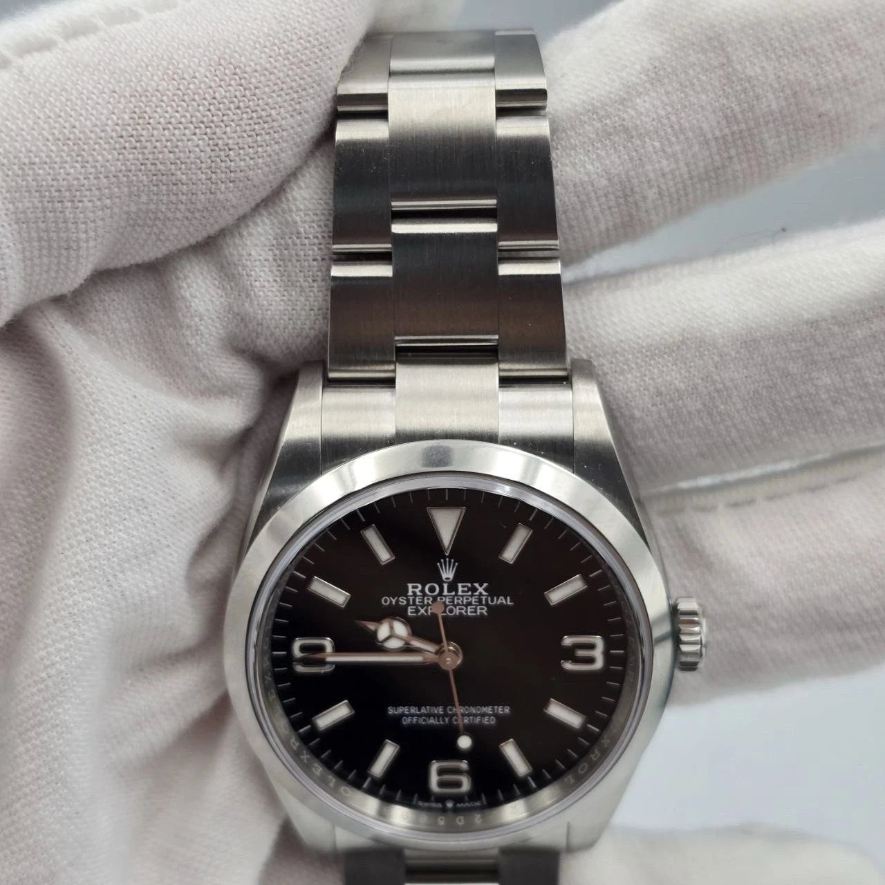 Rolex Explorer I Black Dial Stainless Steel 36mm Watch 124270