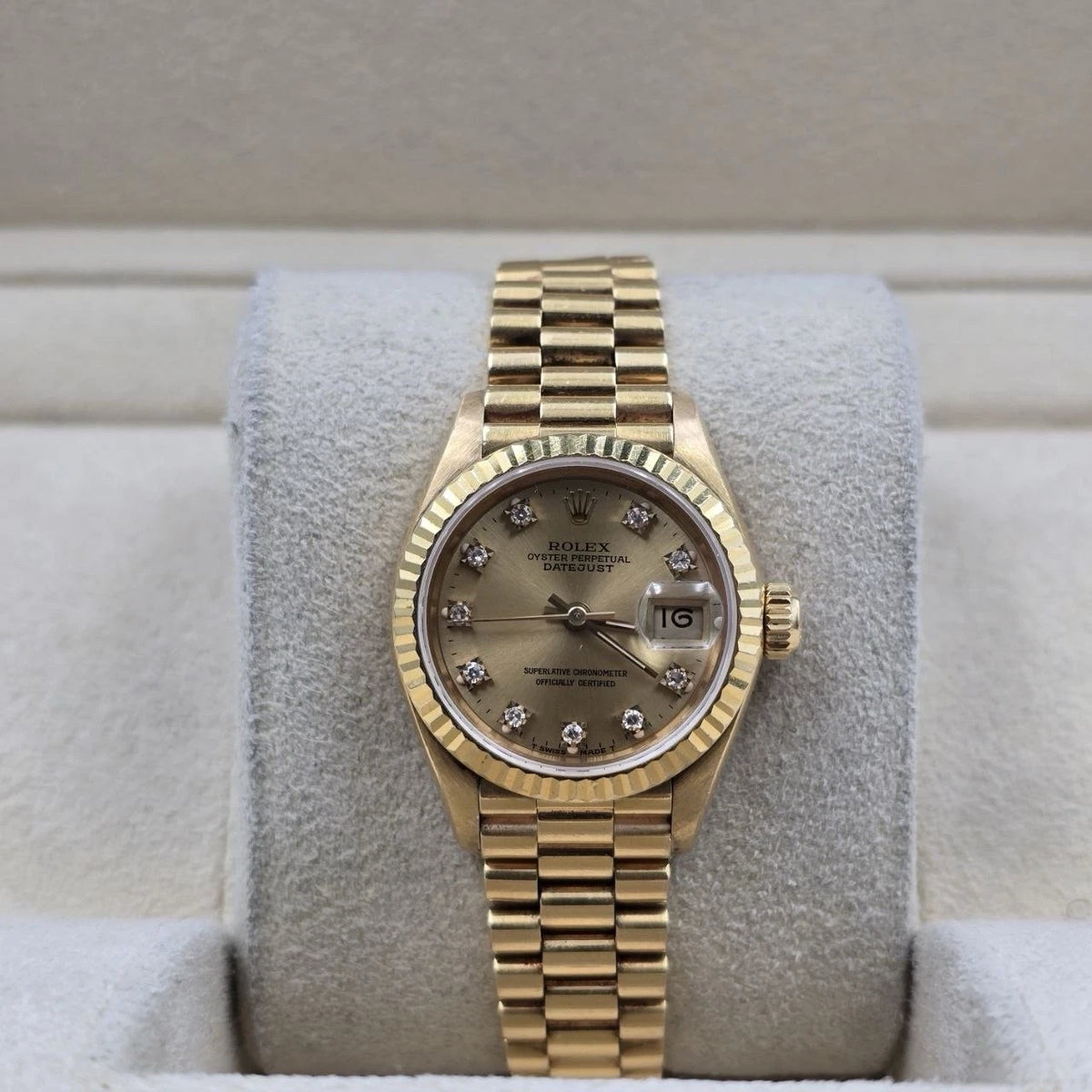 Rolex Lady Datejust 69178 Champagne Diamond Dial