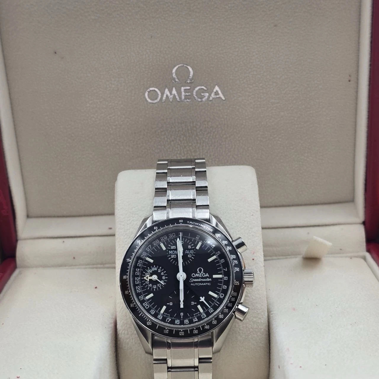 Omega Speedmaster Day Date 3520.50 Mark 40 Chronograph Automatic 39mm Watch B+P