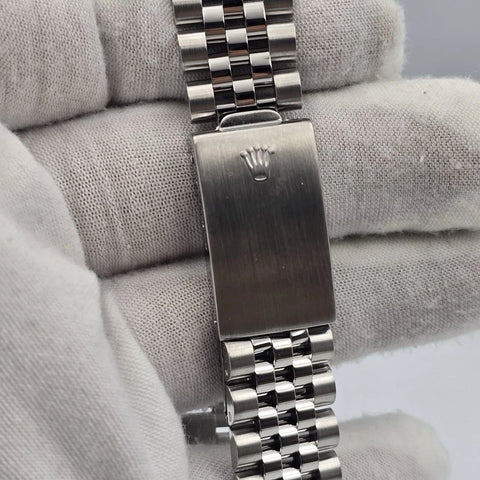 Rolex Datejust 36mm Oyster Perpetual 18k White Gold Steel Silver Dial 16014