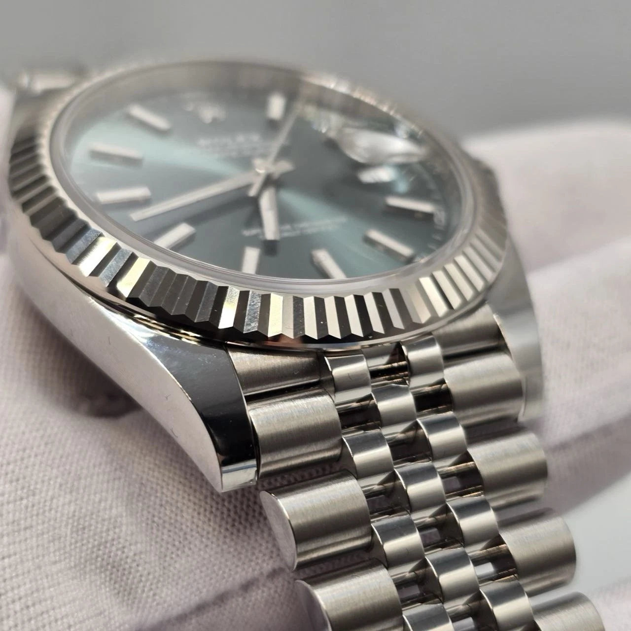 NEW 2026 Rolex Datejust 41mm 126334 Mint Green Jubilee Fluted Bezel UNWORN