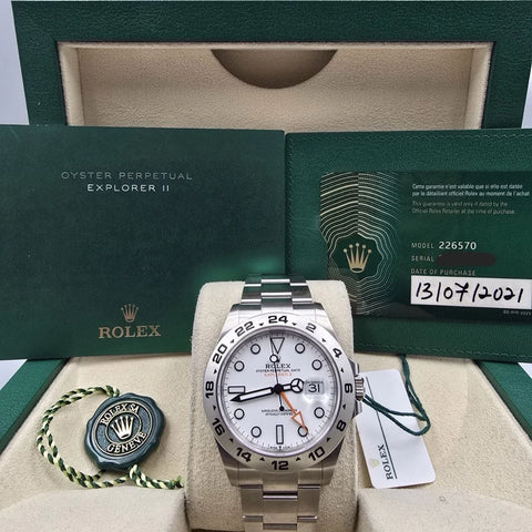 Rolex Explorer II 226570 Polar White