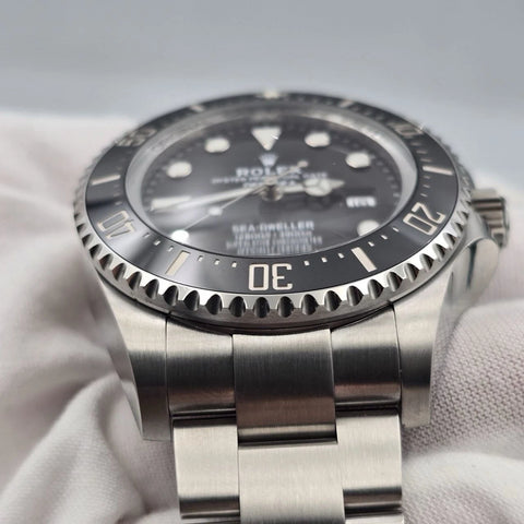 2022 PAPERS Rolex Sea-Dweller Deepsea Black 44mm Stainless Ceramic 126660 BOX