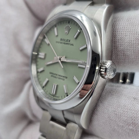 NEW 2026 Rolex Oyster Perpetual Pistachio 36mm Stainless Steel 126000 UNWORN
