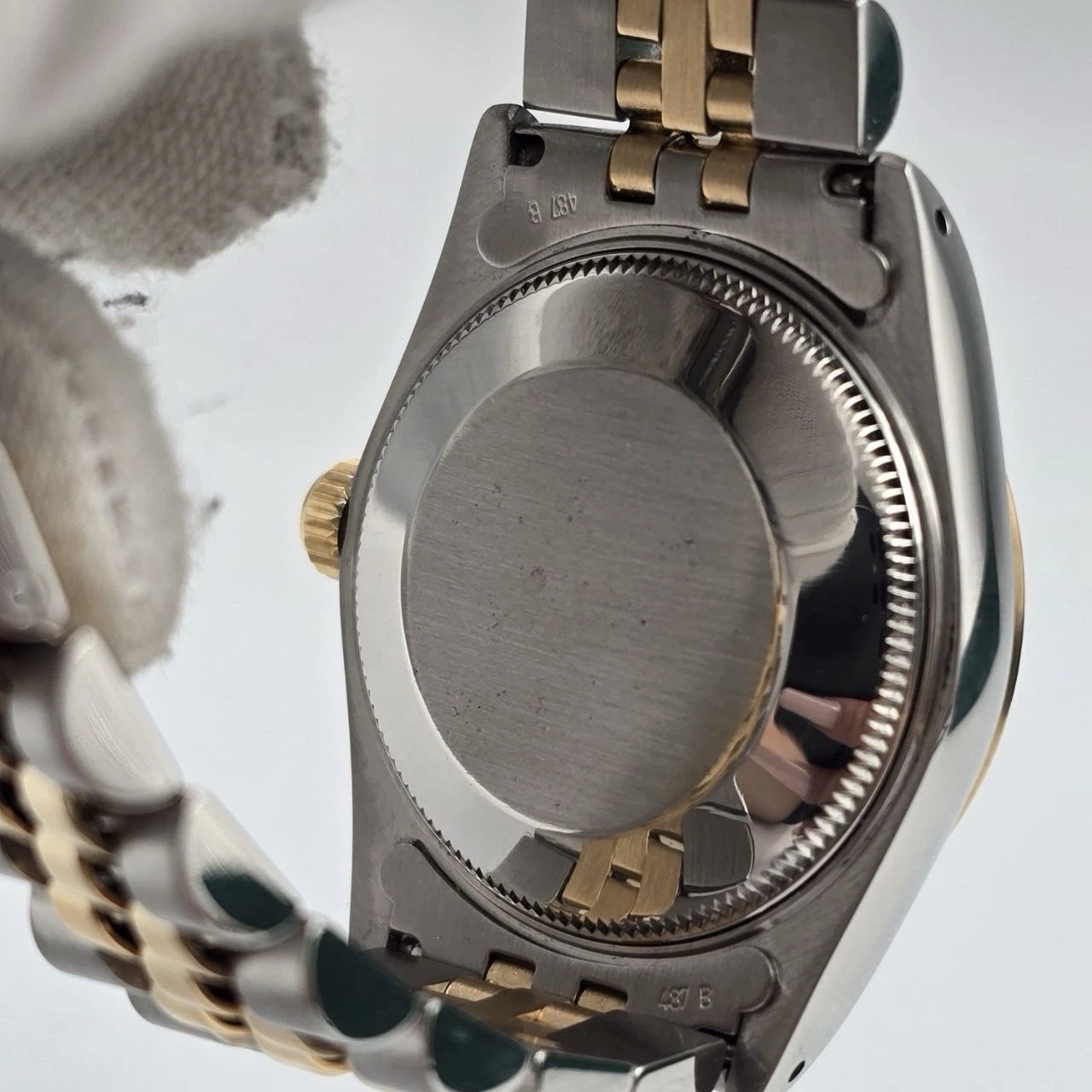 Rolex Datejust Midsize Champagne Diamond Dial Two-Tone Gold 31mm 68273 Watch