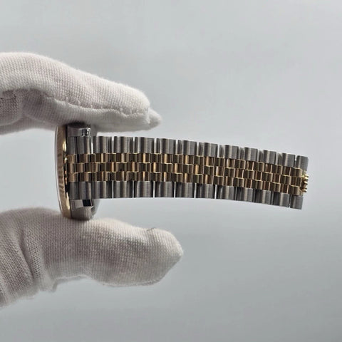 NEW 2026 Rolex Datejust 31 Silver Roman Diamond Two Tone Gold Fluted Jubilee