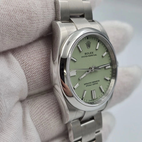 NEW 2026 Rolex Oyster Perpetual Pistachio 36mm Stainless Steel 126000 UNWORN