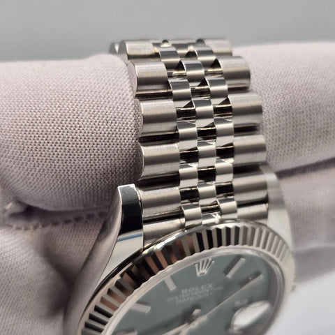 NEW 2026 Rolex Datejust 41mm 126334 Mint Green Jubilee Fluted Bezel UNWORN