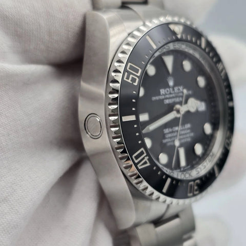 2022 PAPERS Rolex Sea-Dweller Deepsea Black 44mm Stainless Ceramic 126660 BOX