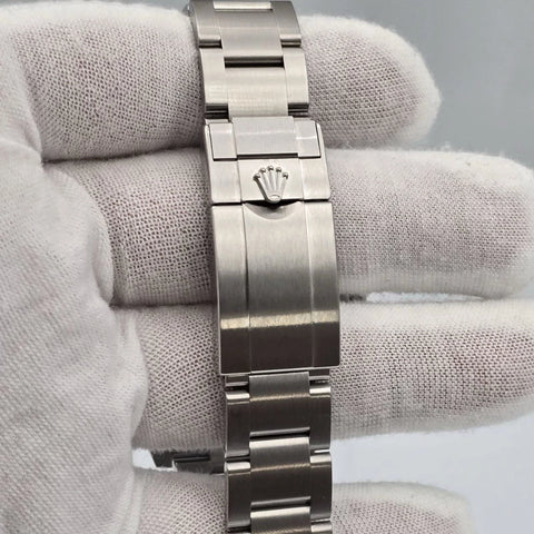 PAPERS 2012 UNPOLISHED Rolex Explorer II Black Orange 42mm Watch 216570 BOX