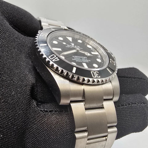 PAPERS 2017 Rolex Submariner 114060 No-Date 40mm Steel Black Ceramic Bezel BOX