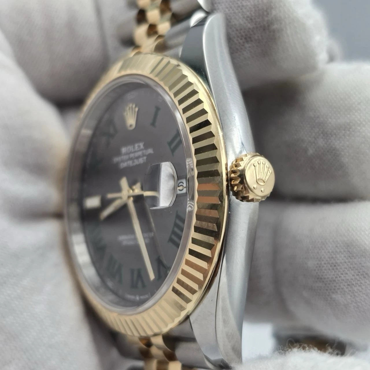 PAPERS 2023 Rolex Datejust 41mm Two Tone Wimbledon Dial Jubilee 126333 BOX