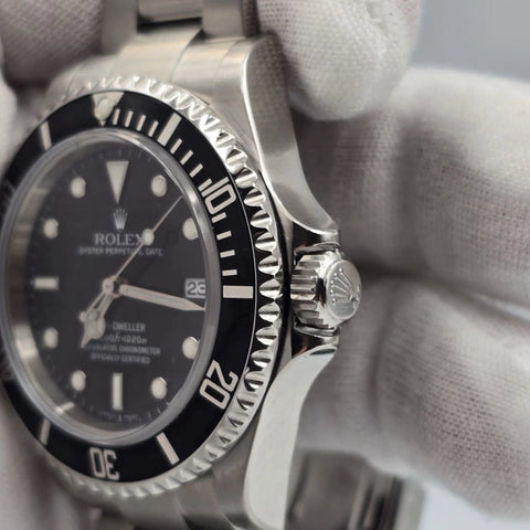 MINT 2009 Rolex Sea-Dweller 16600 Stainless Steel Black Dial 40MM Watch