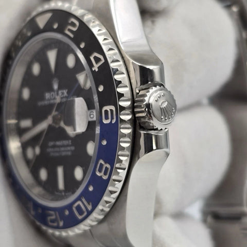 2022 PAPERS Rolex GMT Master II Batman Steel Oyster Bracelet 126710BLNR BOX