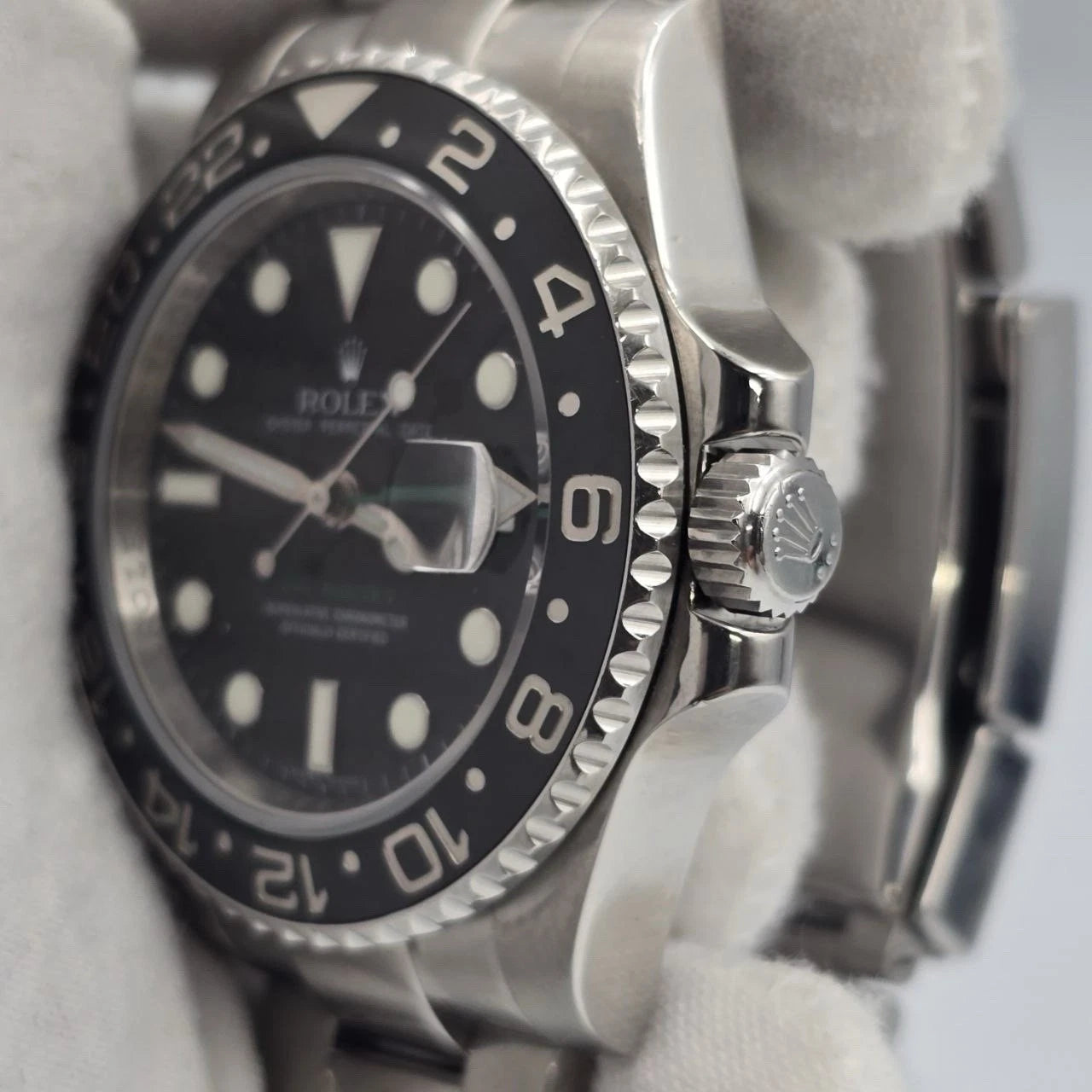 PAPERS 2010 Rolex GMT Master II 116710LN Steel Ceramic Black 40mm Watch BOX