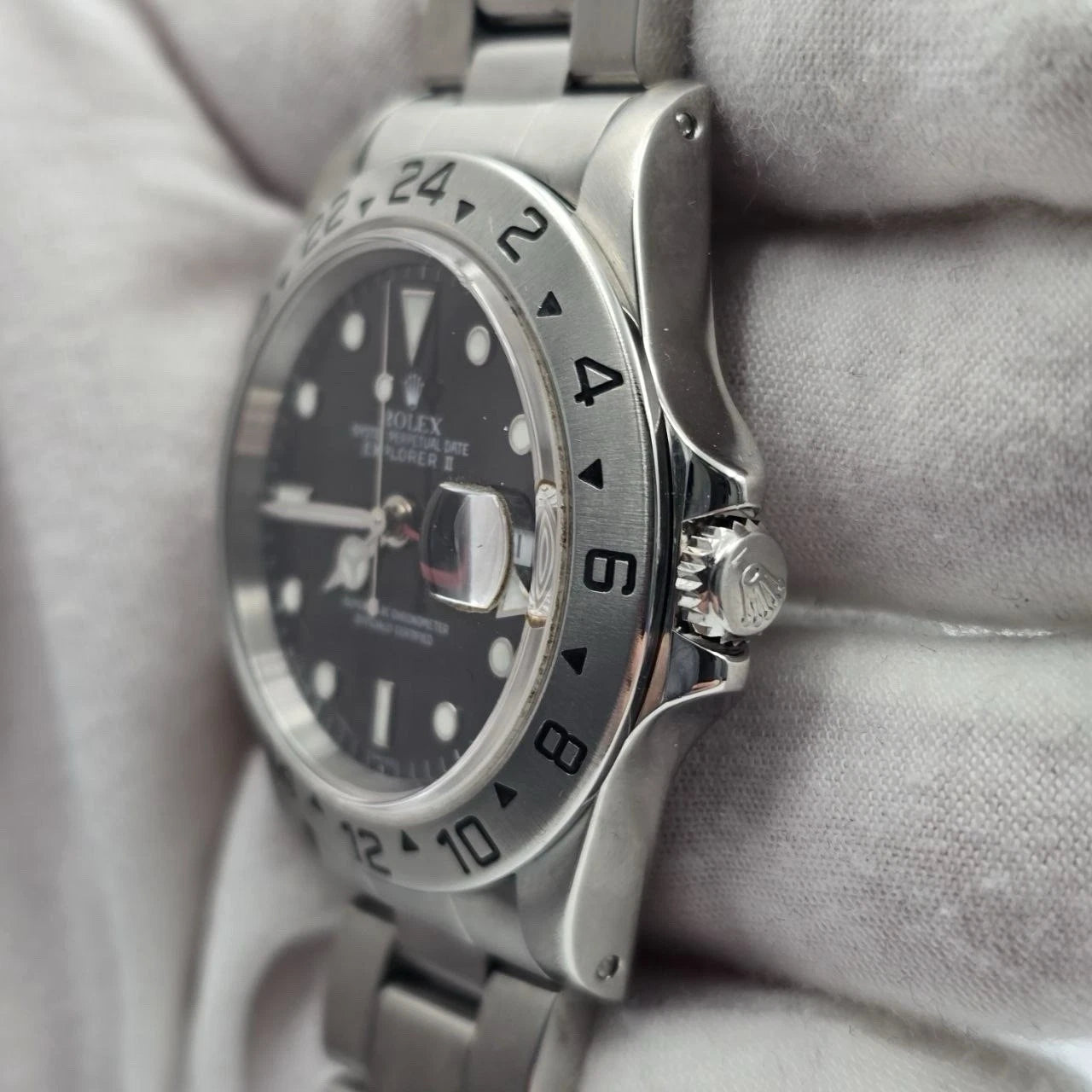 Rolex Explorer II 16570 Stainless Steel Black Dial Automatic 40mm Watch
