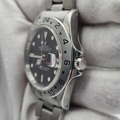 Rolex Explorer II 16570 Stainless Steel Black Dial Automatic 40mm Watch