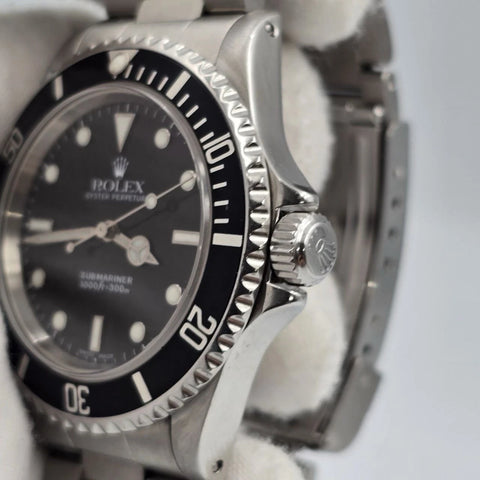 Rolex Submariner No-Date 2 Liner Black Dial Steel Oyster 40mm Watch 14060