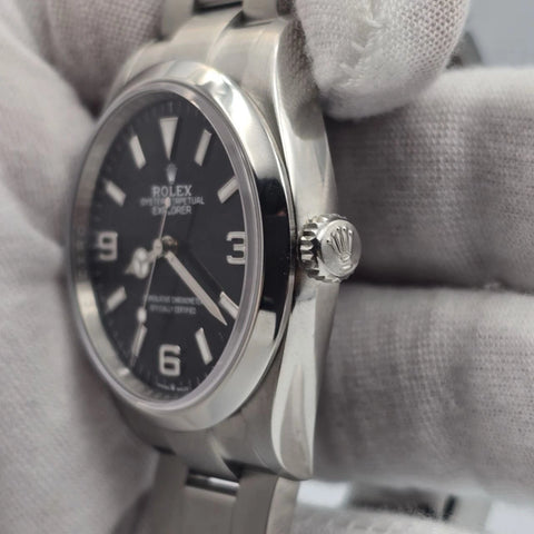 PAPERS MINT 2022 Explorer Black Dial Stainless Steel 36mm Watch 124270 BOX