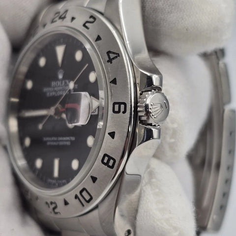 Rolex Explorer II Black 16570 Stainless Steel Oyster Date Watch 40mm
