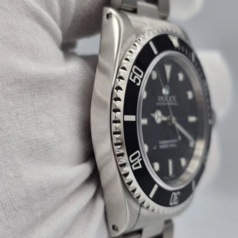 MINT 2000 PAPERS Rolex Submariner No-Date Steel Oyster 40mm Watch 14060 BOX