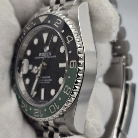 PAPERS 2024 Rolex GMT-Master II “Sprite” 40mm 126720VTNR Jubilee Black Dial BOX