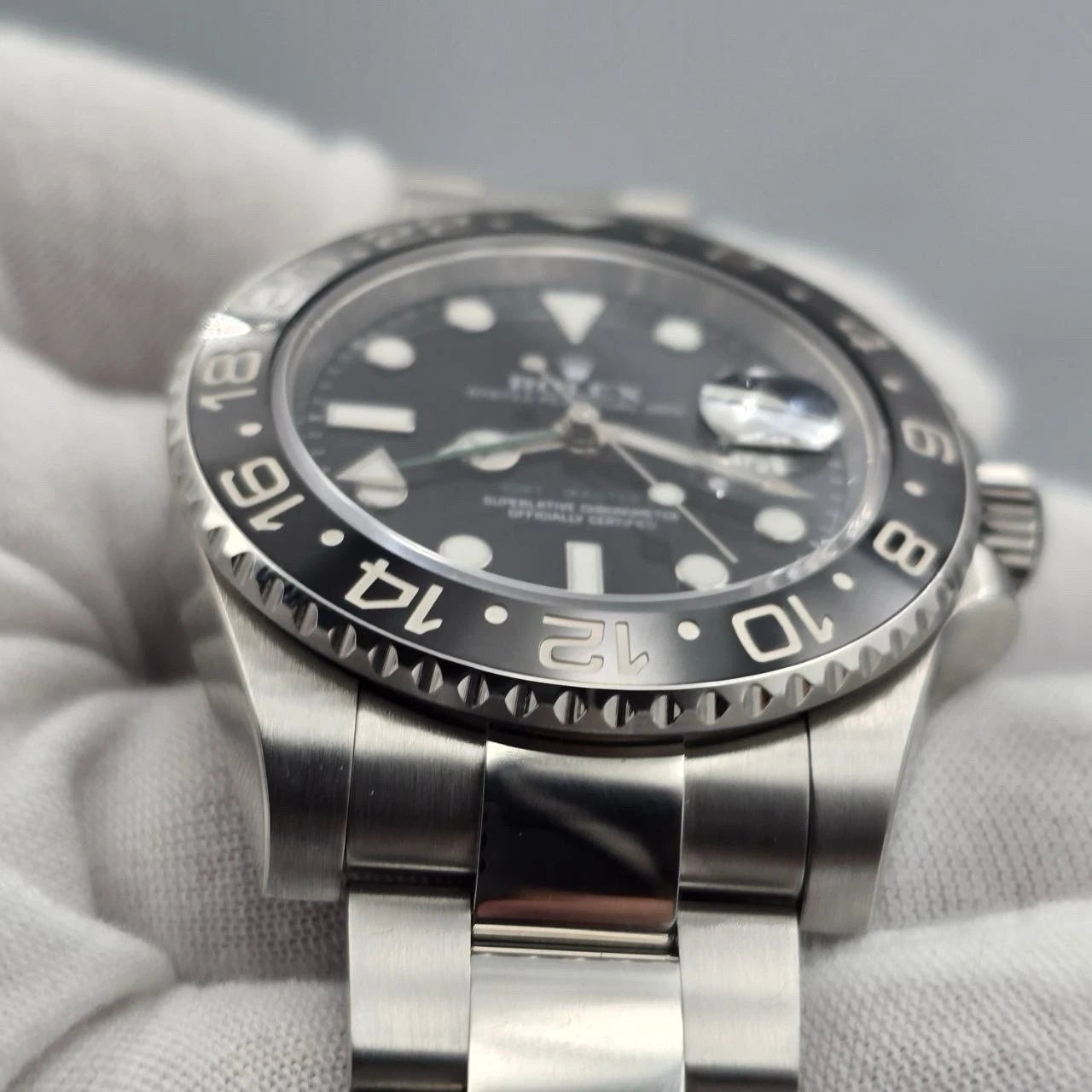 MINT 2010 Rolex GMT Master II 116710LN Steel Ceramic Black 40mm Watch