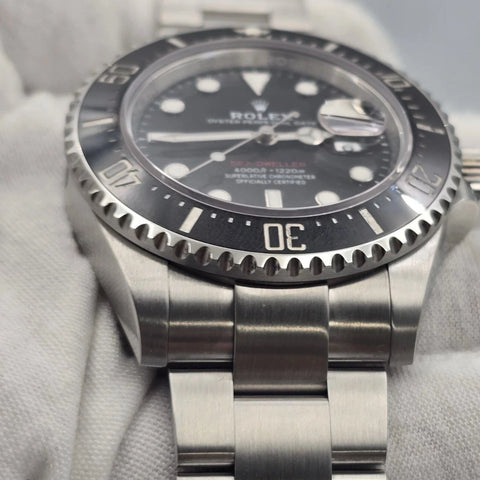 2020 PAPERS Rolex Sea-Dweller Black Red Letters Stainless Steel 43mm 126600 BOX