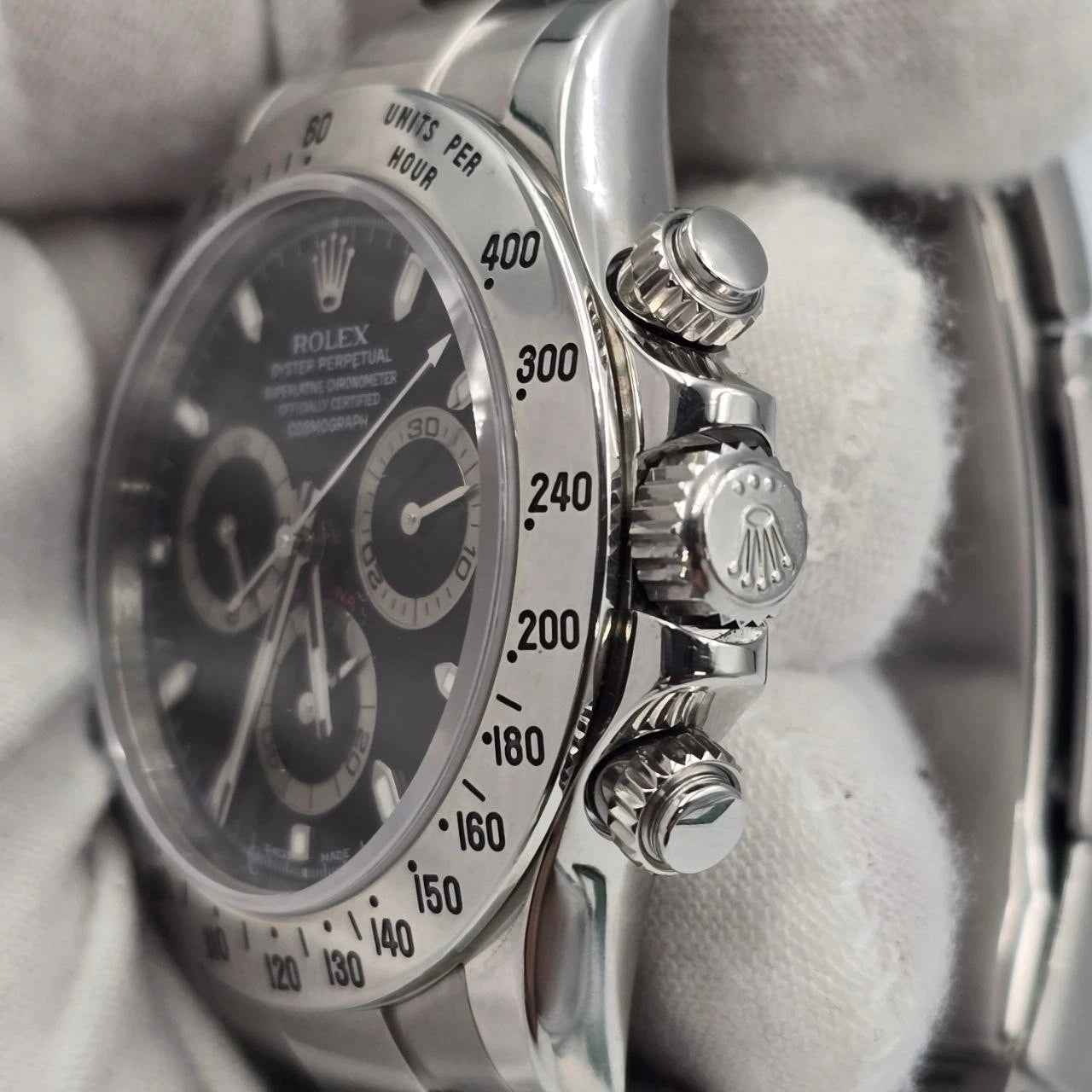 PAPERS 2014 Rolex Cosmograph Daytona 116520 Black Fat Buckle 40mm Watch BOX
