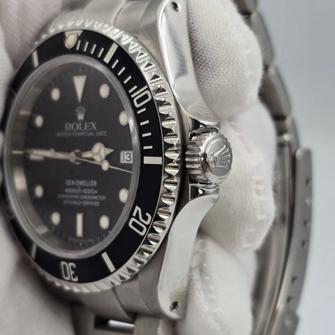 PAPERS Rolex Sea-Dweller 16600 Stainless Steel Black Dial 40MM Watch