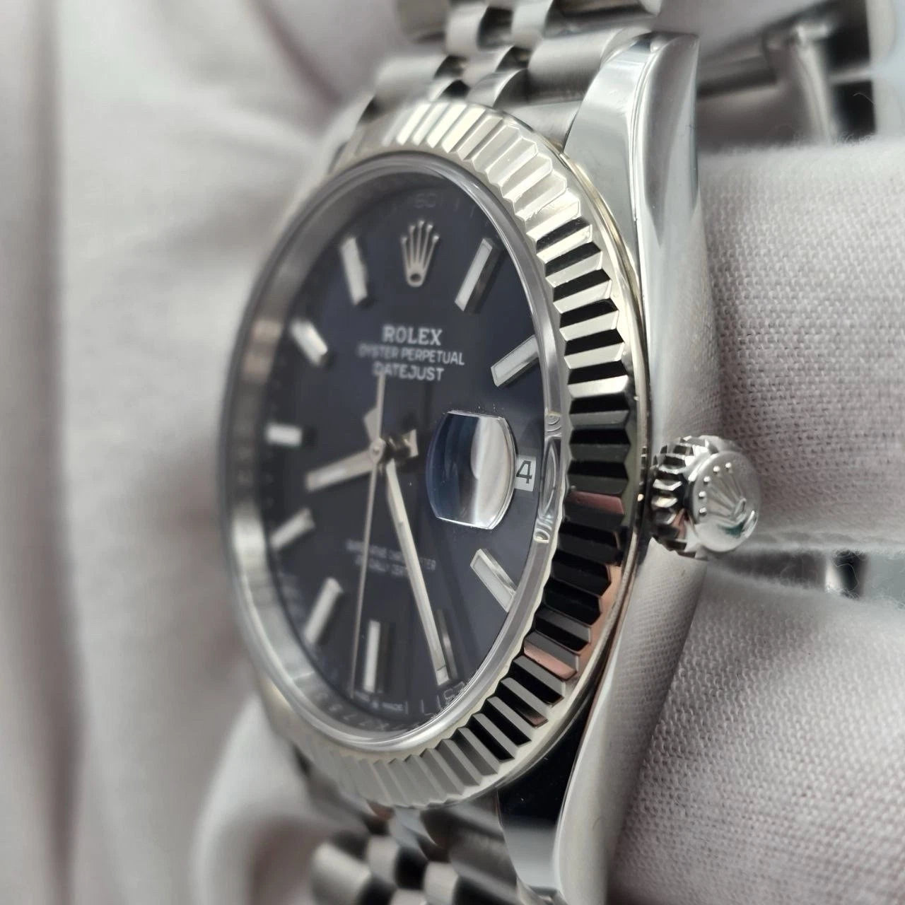 2023 PAPERS Rolex Datejust 41mm 126334 Stainless Steel Jubilee Blue Dial BOX