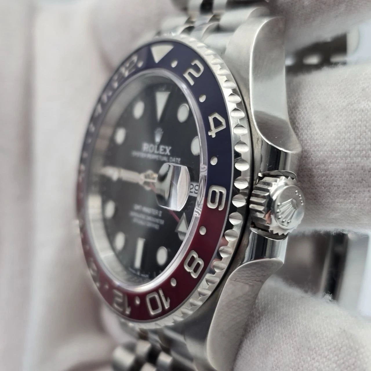 PAPERS 2023 Rolex GMT Master II Pepsi Red Blue Jubilee 126710BLRO Watch BOX