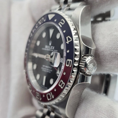 PAPERS 2023 Rolex GMT Master II Pepsi Red Blue Jubilee 126710BLRO Watch BOX