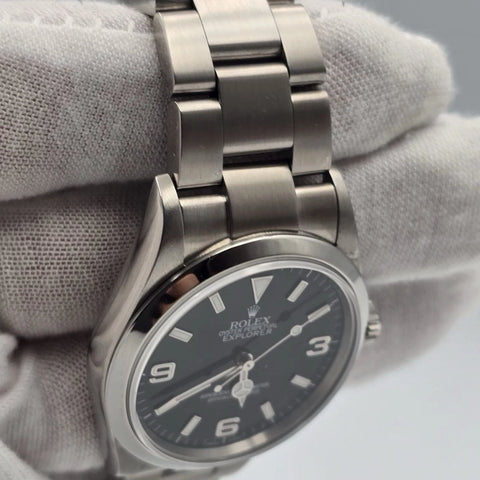 2001 Rolex Explorer I 114270 Men's Automatic 36mm Steel Black Dial Watch