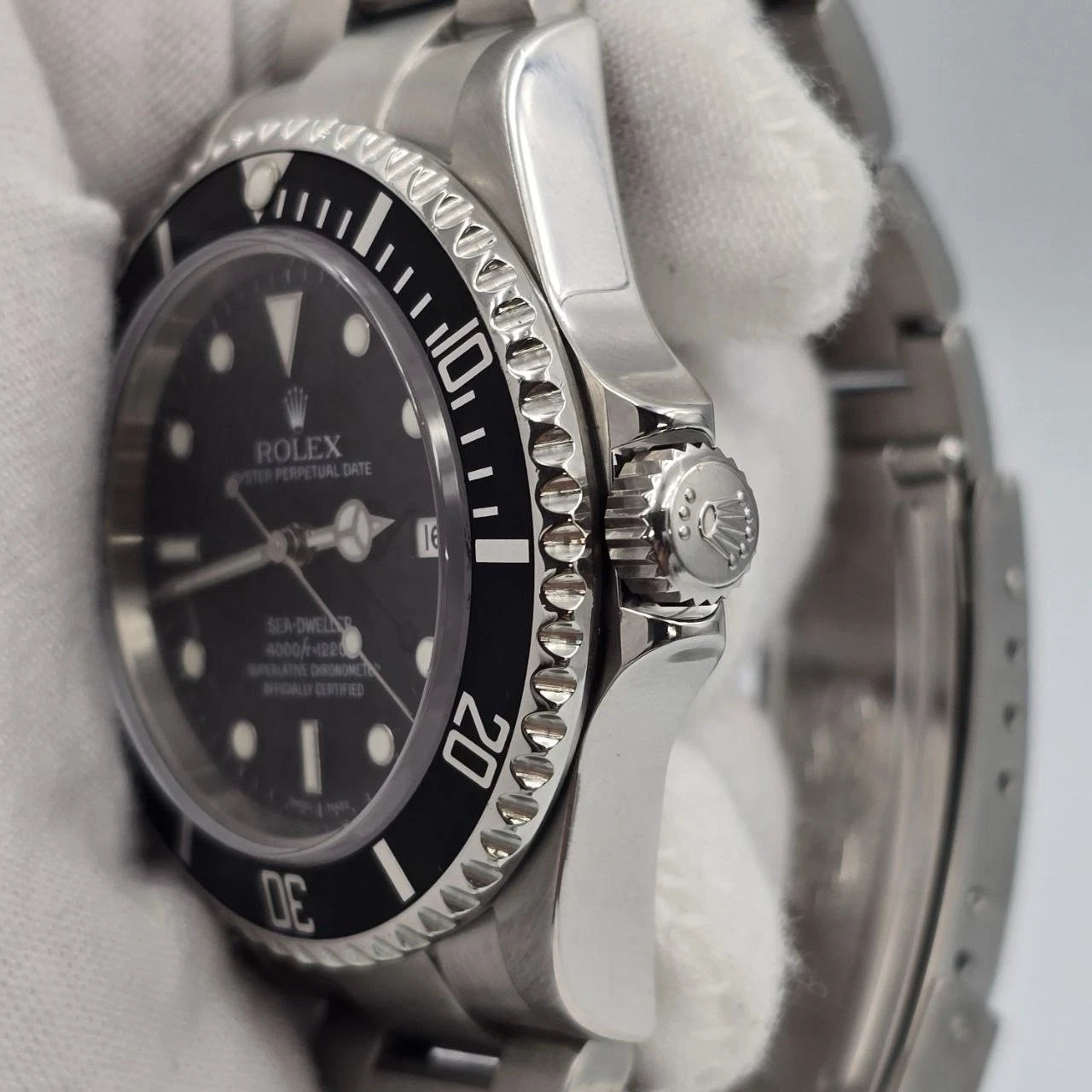 MINT PAPERS 2007 Rolex Sea-Dweller 16600 Stainless Steel Black Dial 40MM Watch