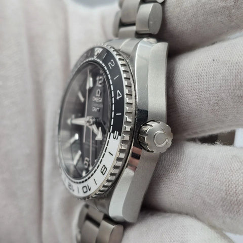 2024 PAPERS OMEGA Seamaster Planet Ocean GMT 600M “Oreo" 215.30.44.22.01.001 BOX