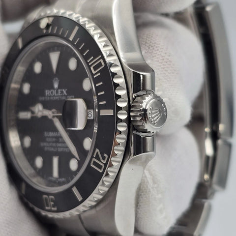 2015 PAPERS Rolex Submariner Date 116610LN Steel Black Ceramic 40mm Watch BOX